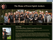 Tablet Screenshot of forestspiritarchers.co.uk